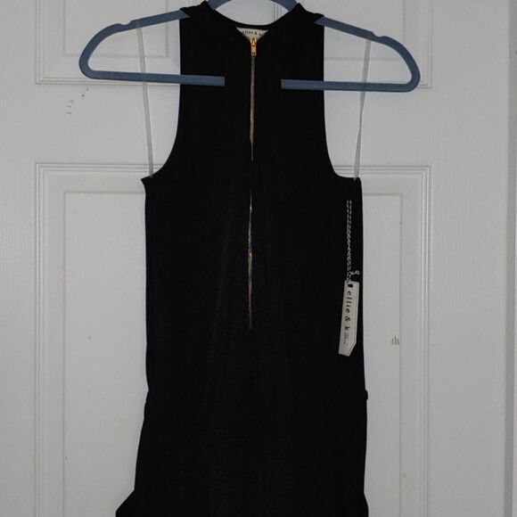 Ellie and Kate black jumpsuit with pockets Sz M - Picture 3 of 8